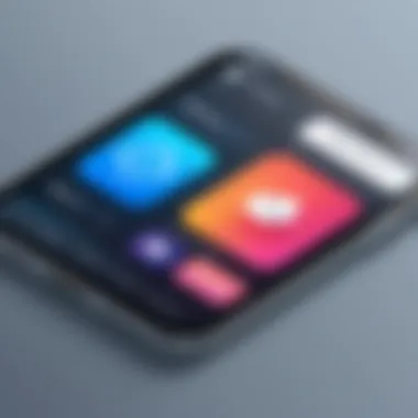 User Interface Design in Drag and Drop Builders Visual representation of user interface design in app builders