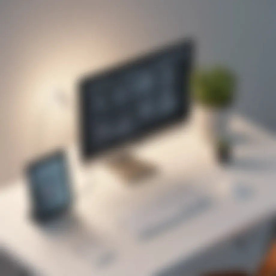 Artistic representation of remote desktop applications enhancing workflow