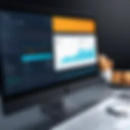 Software dashboard displaying recipe costing metrics