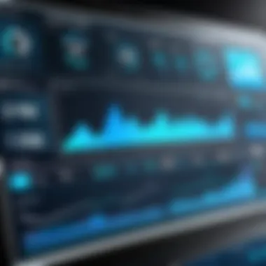 Digital Dashboard for Business Metrics A digital dashboard showcasing business metrics and analytics