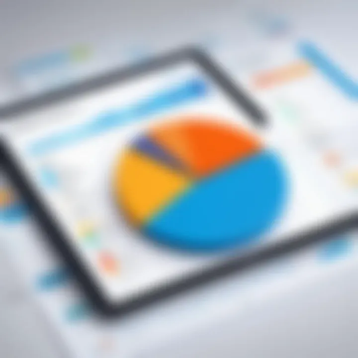 A chart illustrating improved project efficiency metrics