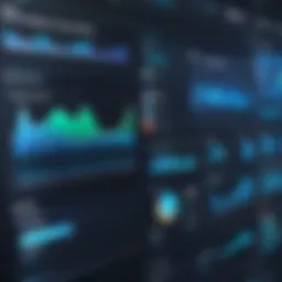 Overview of network management software dashboard
