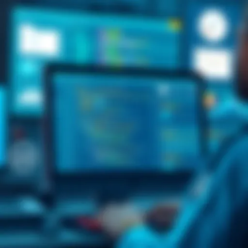 A digital interface showcasing palliative care EMR functionalities.