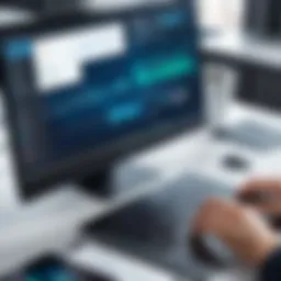 Illustration depicting advanced algorithms in action