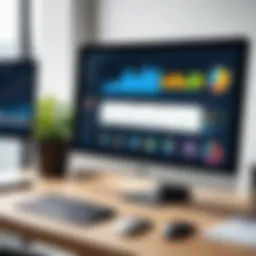 A sleek dashboard displaying customer service metrics and analytics