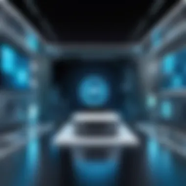 Future of Virtual Prototyping Technology A futuristic concept illustrating the potential future developments in virtual prototyping.