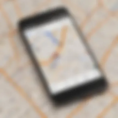 Illustration of Voice Guidance Feature in Google Map Navigation App