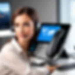 A sophisticated VOIP call management interface showcasing advanced features